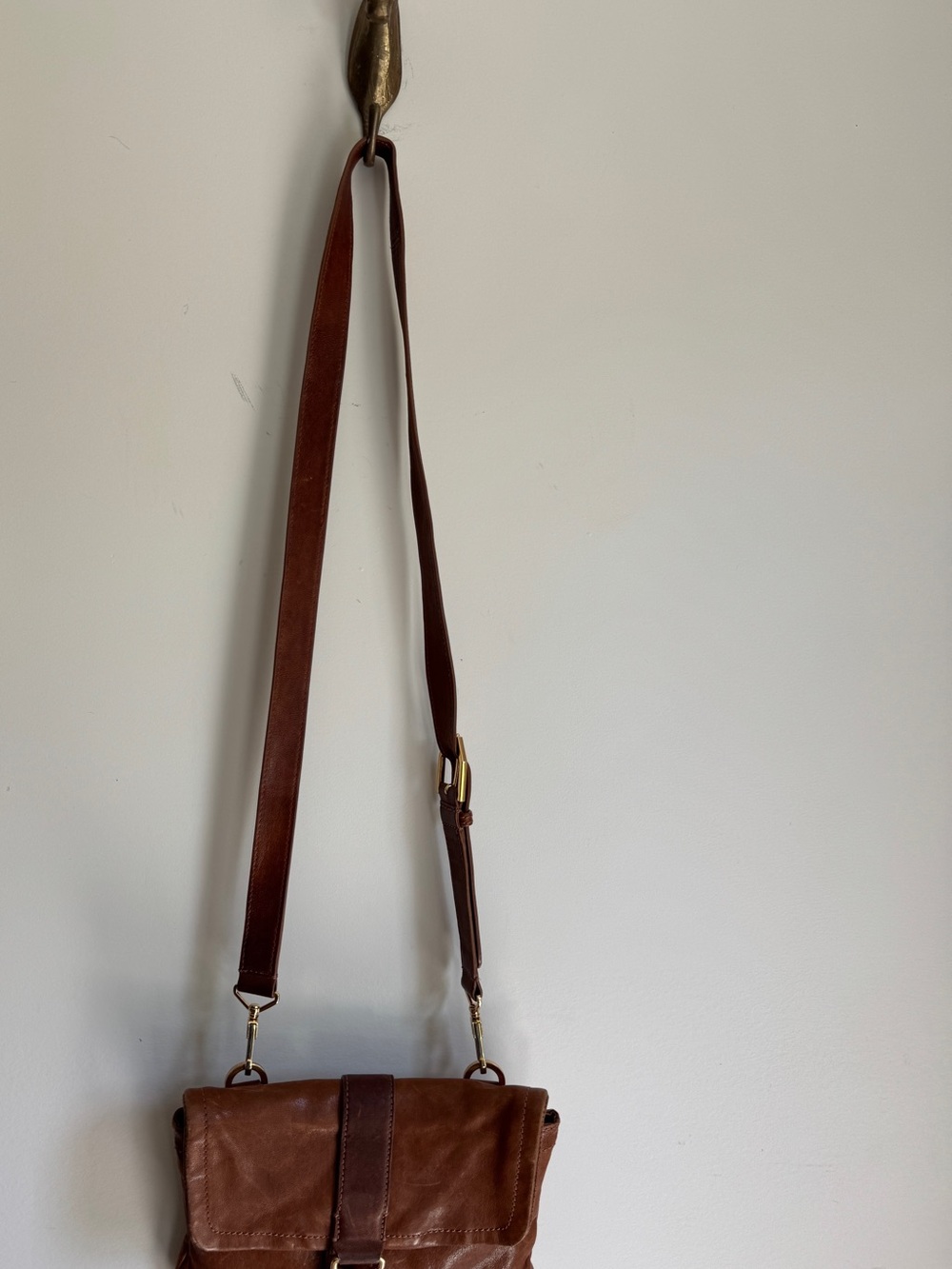 Rachel Zoe Brown Leather Crossbody Bag